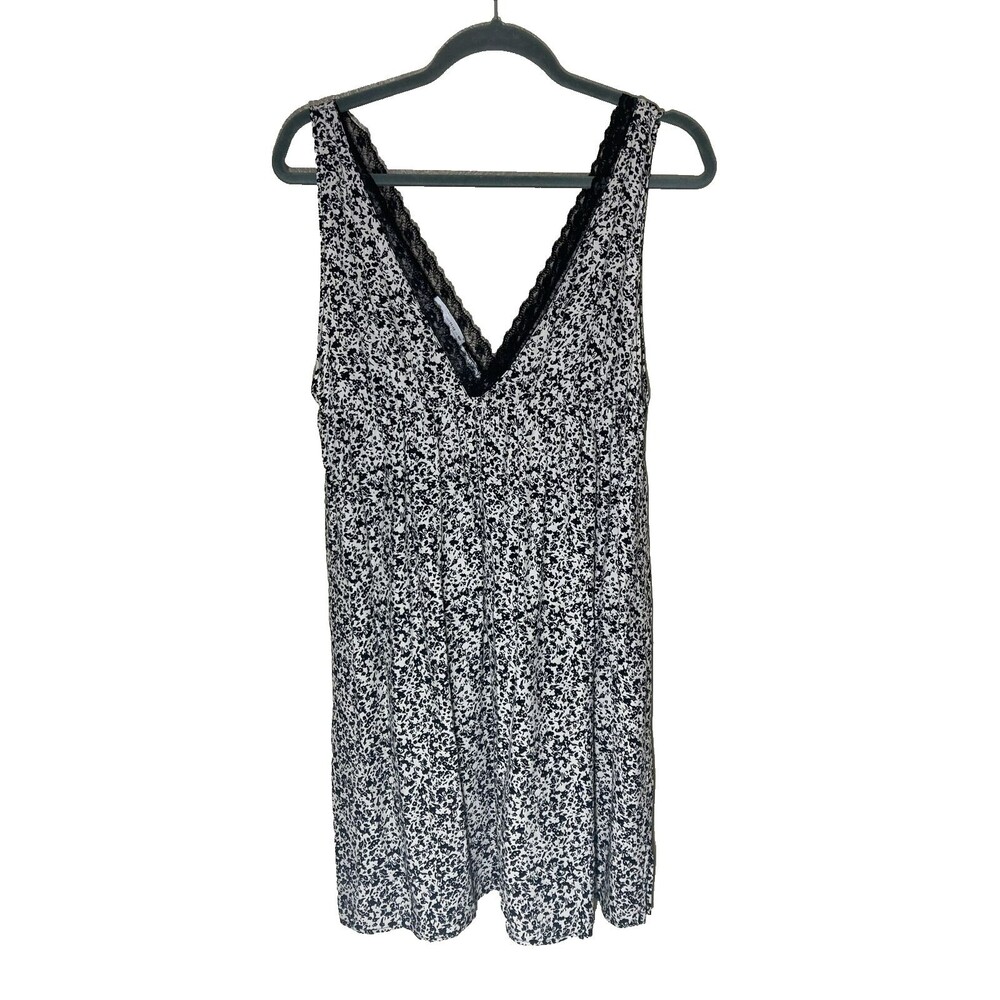 Zara Sleeveless Size 11-12 Top Tunic Lace Trim Black and Cream